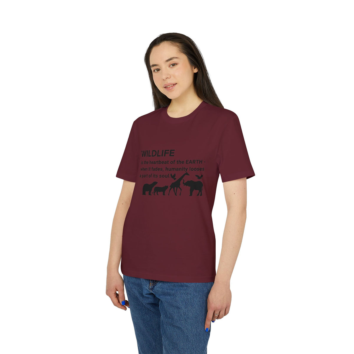 Earthsmart 'EARTH MOOD' Tee — "WILDLIFE is the heartbeat of the EARTH...