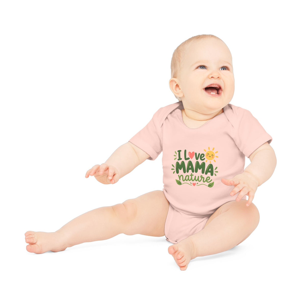 EARTHSMART BABY BODYSUIT — I LOVE MAMA NATURE -  ECO-FRIENDLY ORGANIC ONESIE (UNISEX) (0 - 18 MONTHS)