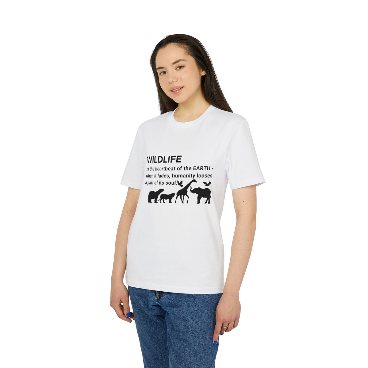 Earthsmart 'EARTH MOOD' Tee — "WILDLIFE is the heartbeat of the EARTH...