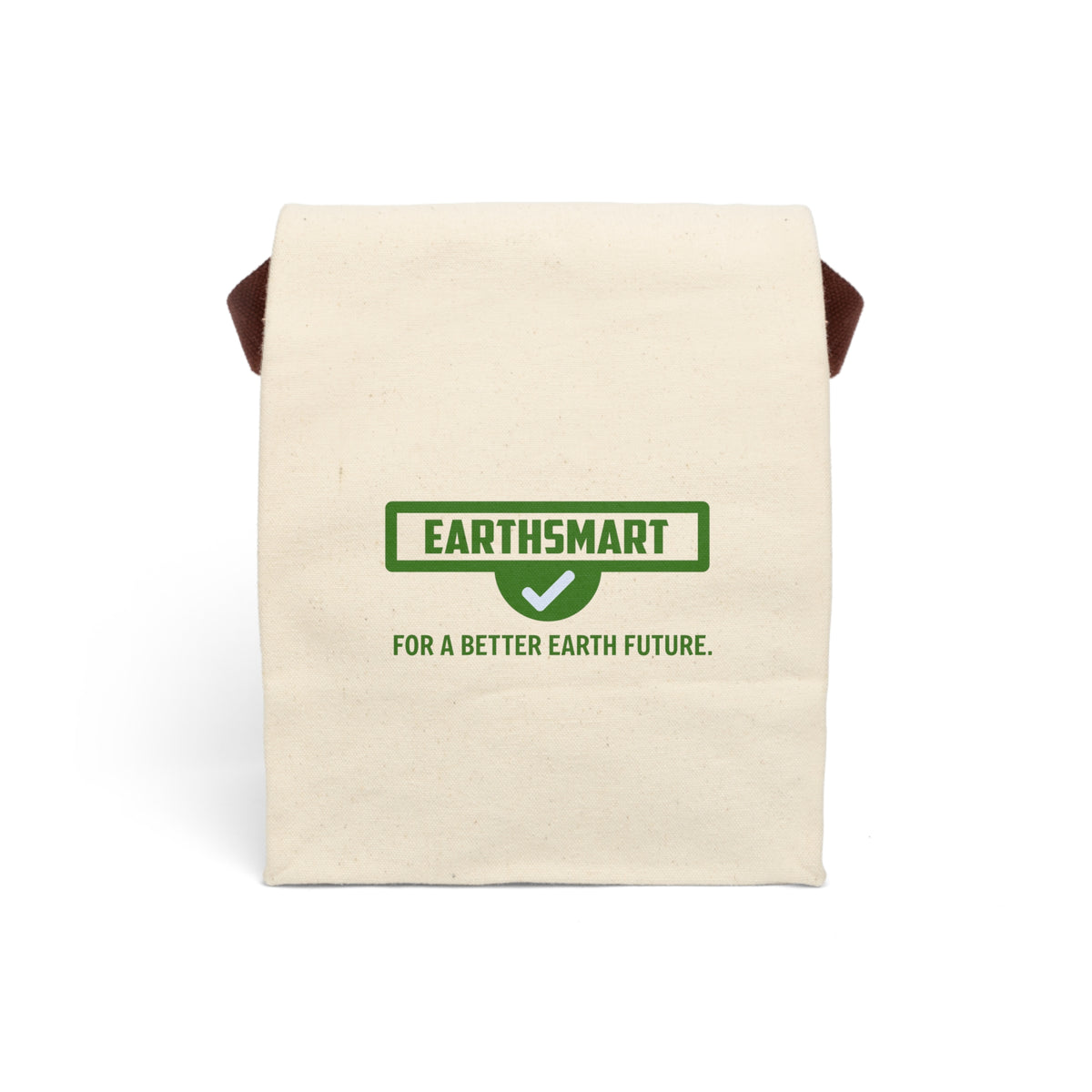 EARTHSMART Eco-Friendly Insulated Lunch Tote with Strap - Canvas Lunch Bag.