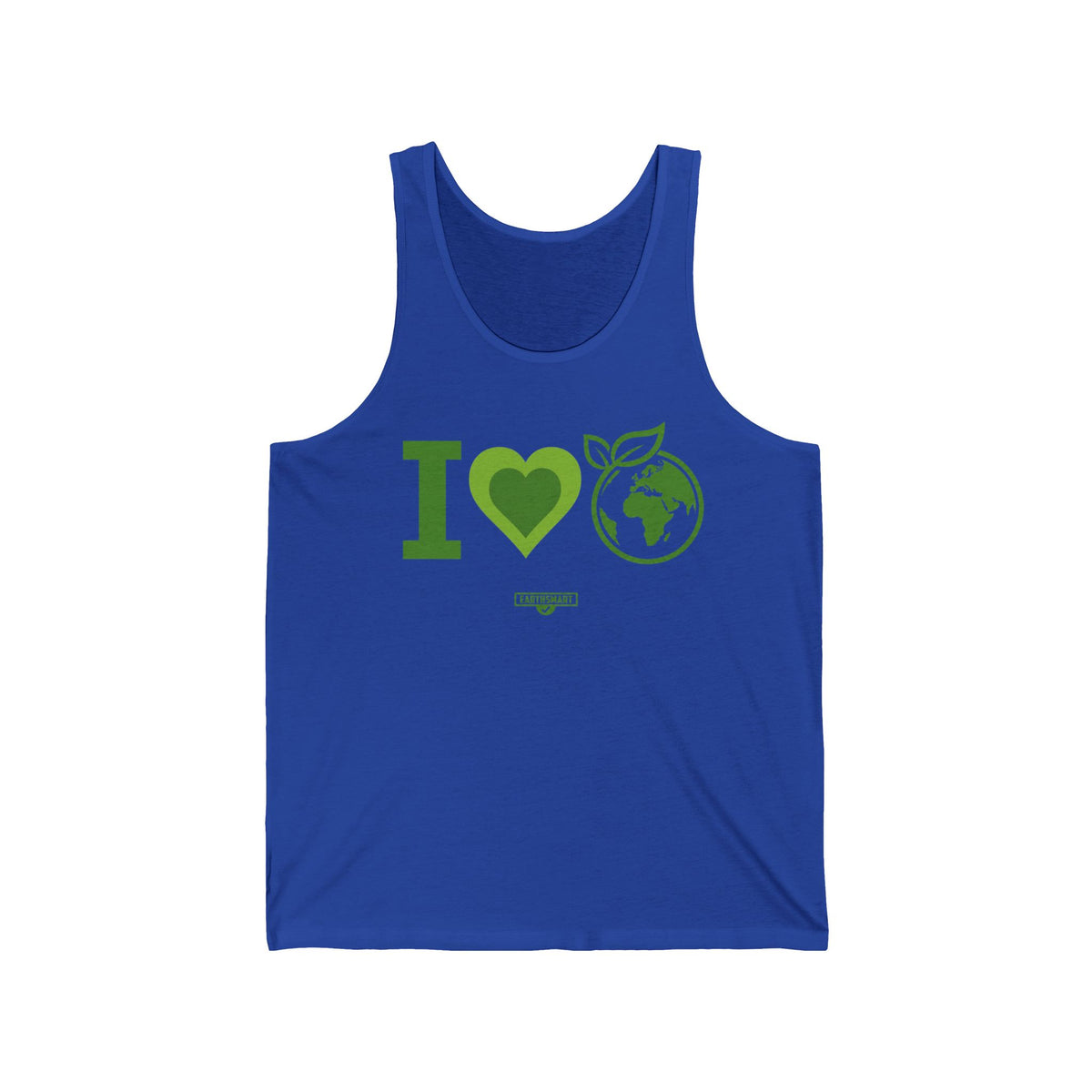 Earthsmart Tank Top - 'i LOVE EARTH'— Eco-Friendly - 100% Cotton.