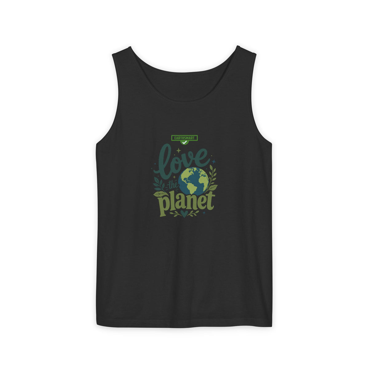 EARTHSMART Classic Tank top — Love the Planet - 100% cotton -  Eco Friendly.
