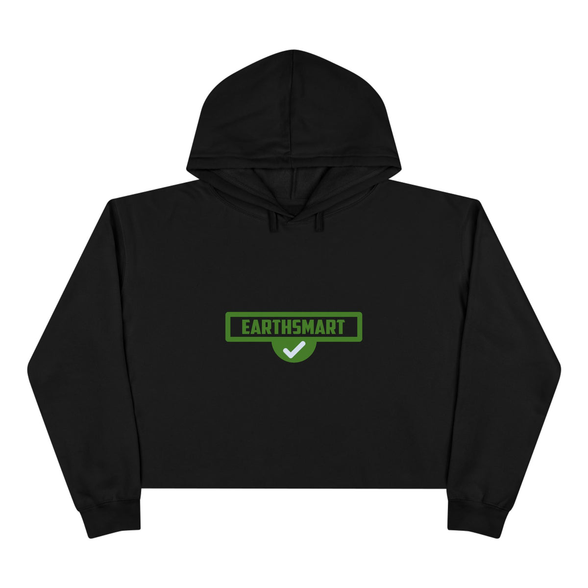 EarthSmart Cropped Hoodie – Eco-Friendly - Iconic logo version.