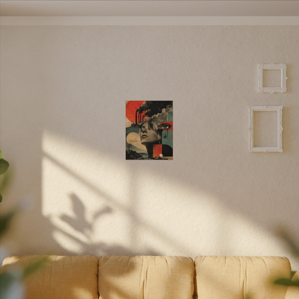 "POLLUTION IS VIOLENCE DISGUISED AS CONVENIENCE" - EARTHSMART WALL ART.