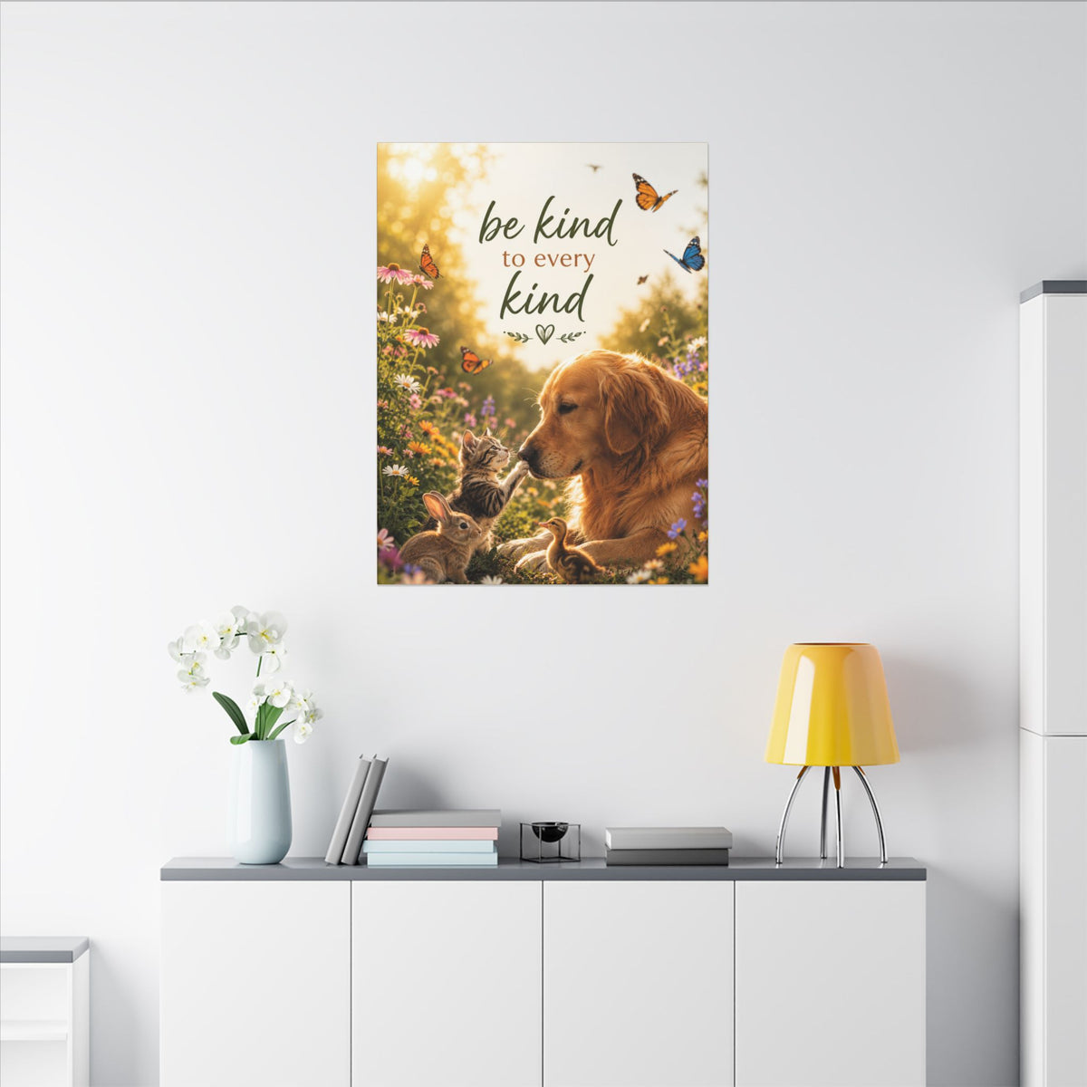 "BE KIND TO EVERY KIND" - Earthsmart Canvas Wall Art