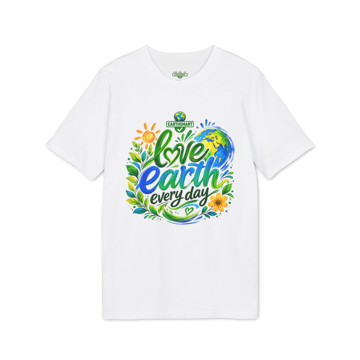 Earthsmart 'EARTH MOOD' Tee — "LOVE EARTH EVERYDAY". (UNISEX).
