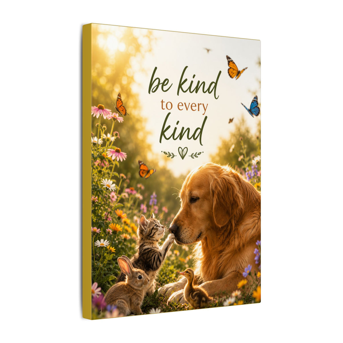 "BE KIND TO EVERY KIND" - Earthsmart Canvas Wall Art