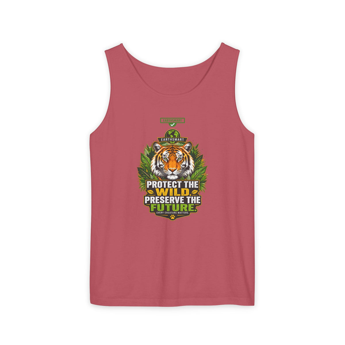 EARTHSMART Classic Tank top — PROTECT THE WILD - PRESERVE THE FUTURE - 100% cotton -  Eco Friendly.