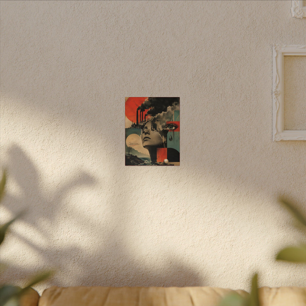 "POLLUTION IS VIOLENCE DISGUISED AS CONVENIENCE" - EARTHSMART WALL ART.