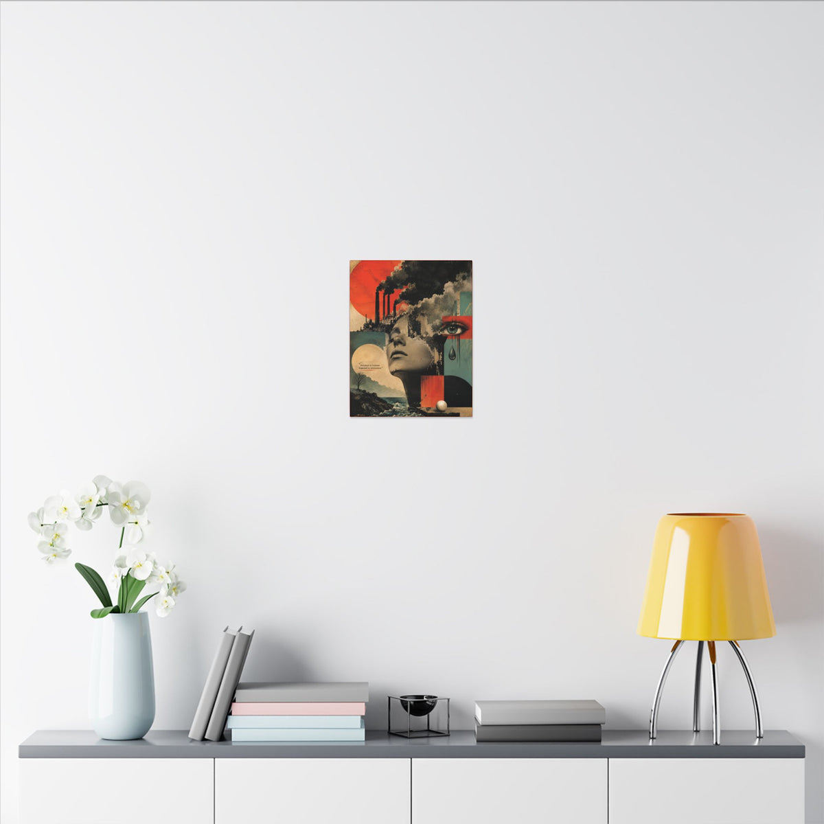 "POLLUTION IS VIOLENCE DISGUISED AS CONVENIENCE" - EARTHSMART WALL ART.
