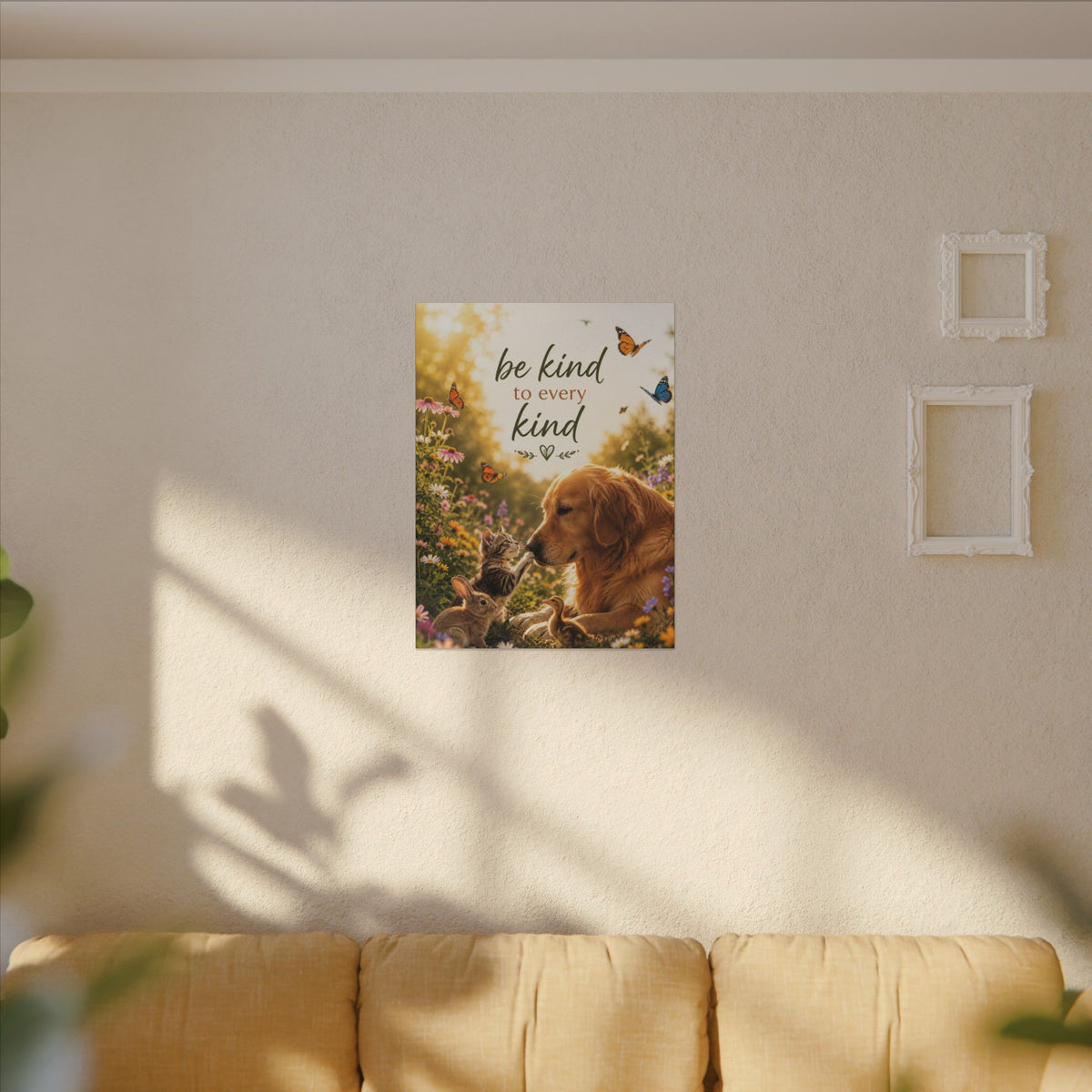 "BE KIND TO EVERY KIND" - Earthsmart Canvas Wall Art