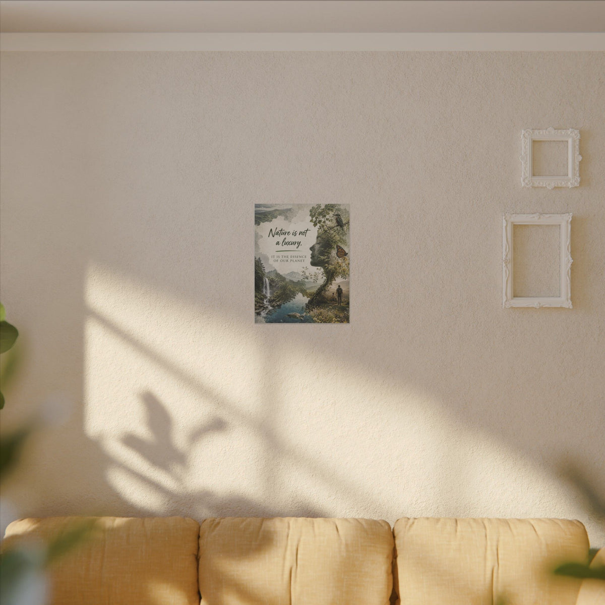 "Nature is not a luxury, it is the essence of our planet". Earthsmart Eco Canvas Wall Art (Matte Stretched Print).