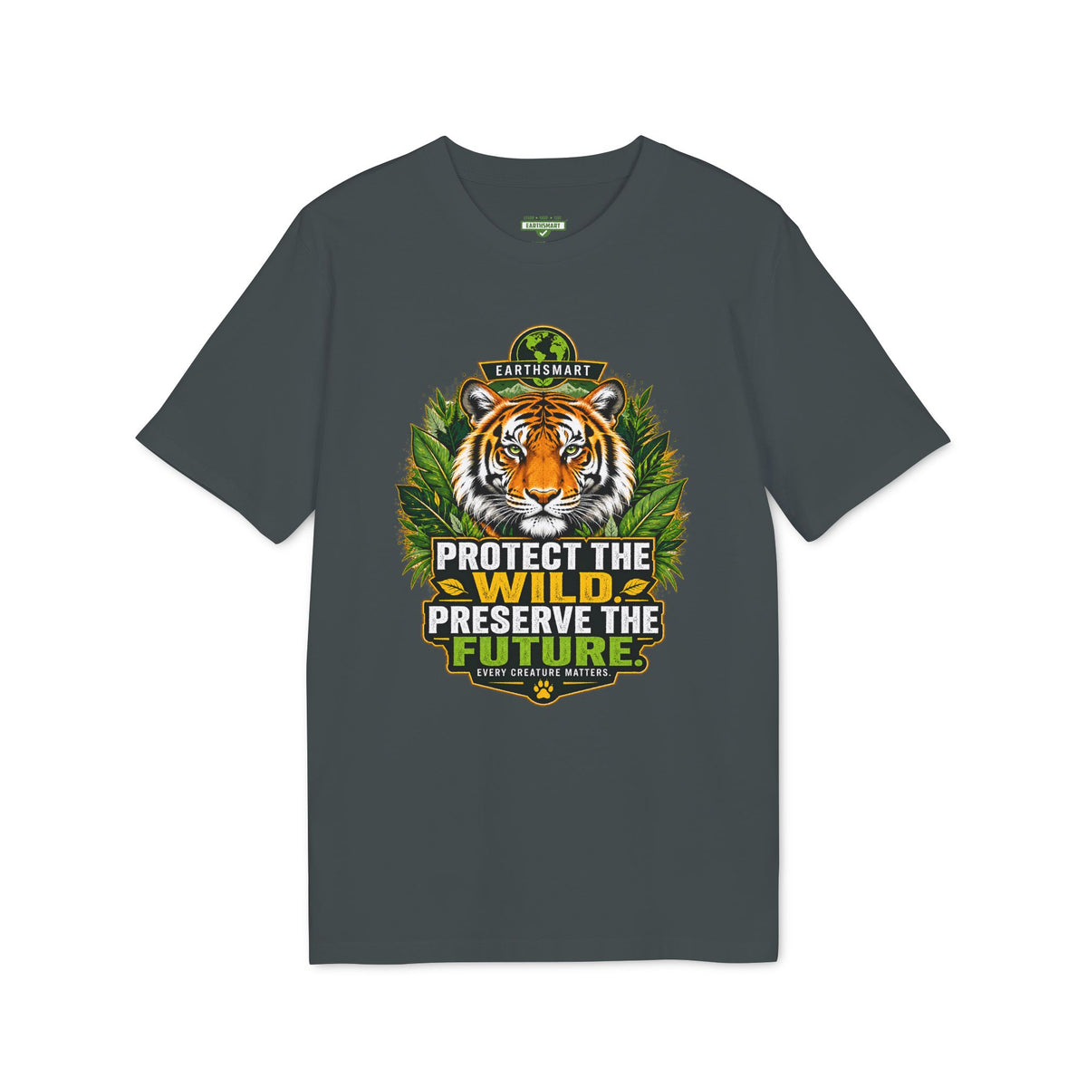 Earthsmart 'EARTH MOOD' Tee — "PROTECT THE WILD PRESERVE THE FUTURE".  (UNISEX).