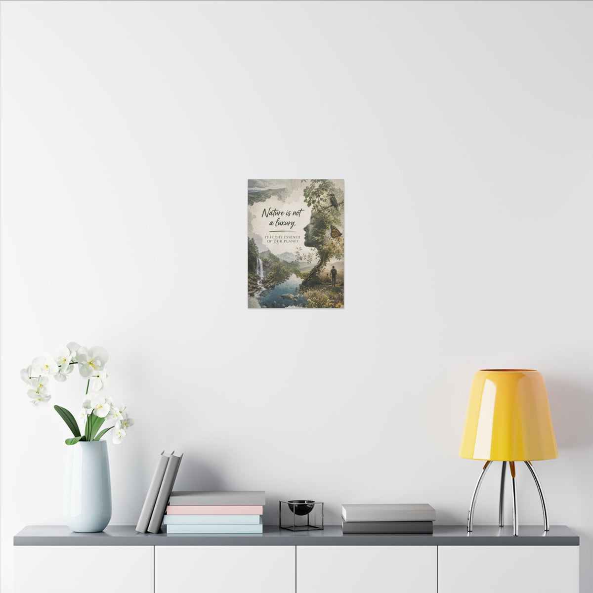 "Nature is not a luxury, it is the essence of our planet". Earthsmart Eco Canvas Wall Art (Matte Stretched Print).