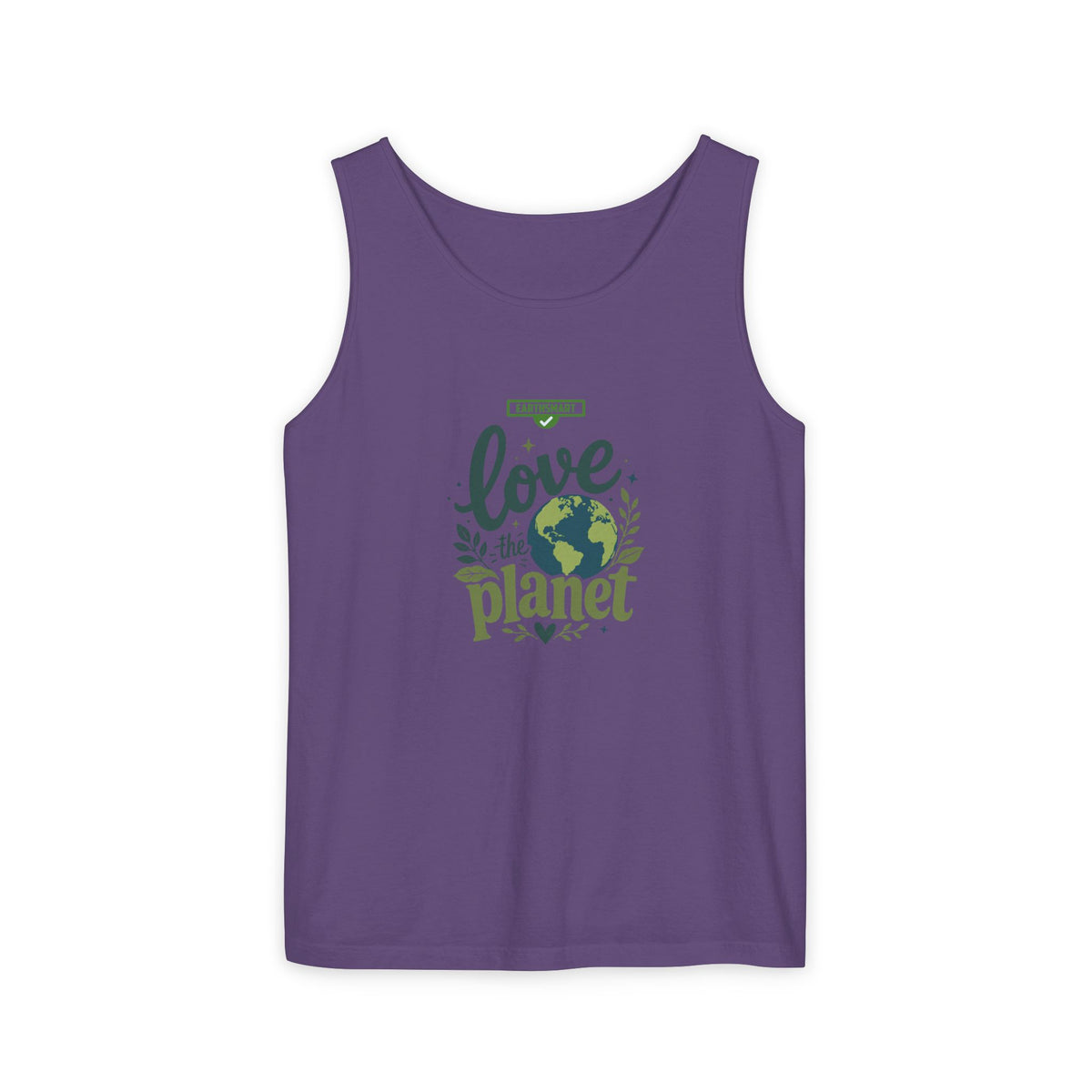 EARTHSMART Classic Tank top — Love the Planet - 100% cotton -  Eco Friendly.