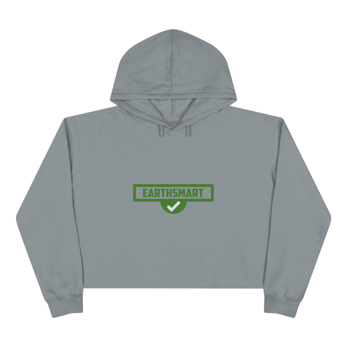 EarthSmart Cropped Hoodie – Eco-Friendly - Iconic logo version.