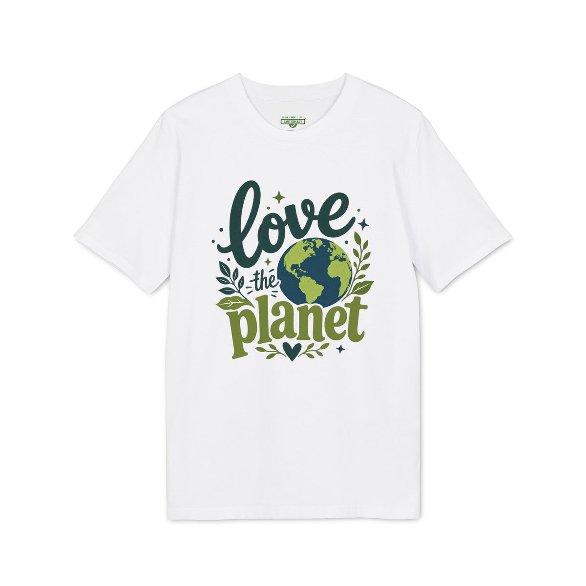 Earthsmart 'EARTH MOOD' Tee — "LOVE THE PLANET". (UNISEX).