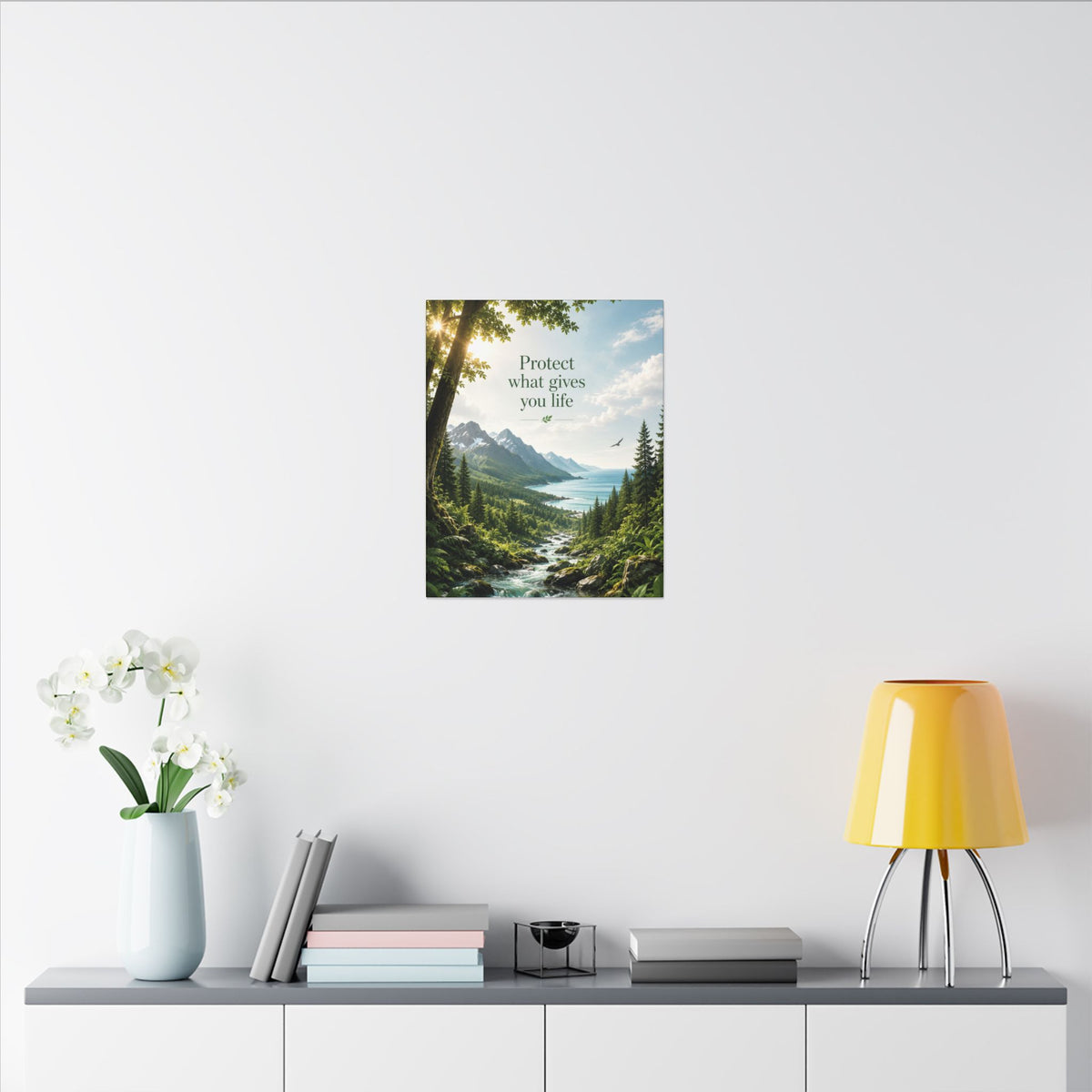 Copy of "SUSTAINABILITY IS NOT A SACRIFICE, IT'S A SMARTER WAY TO LIVE" (Geometric art style). Earthsmart Eco Canvas Wall Art (Matte Stretched Print).