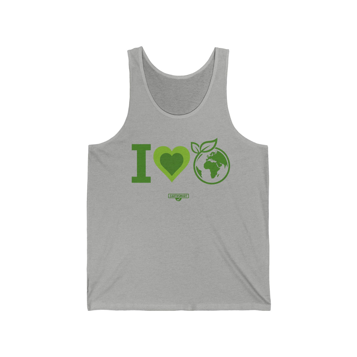 Earthsmart Tank Top - 'i LOVE EARTH'— Eco-Friendly - 100% Cotton.
