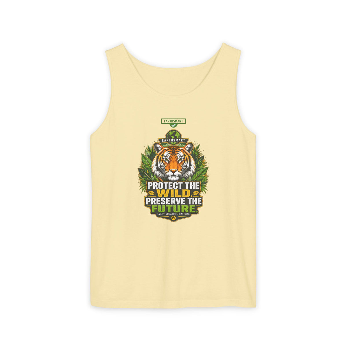 EARTHSMART Classic Tank top — PROTECT THE WILD - PRESERVE THE FUTURE - 100% cotton -  Eco Friendly.