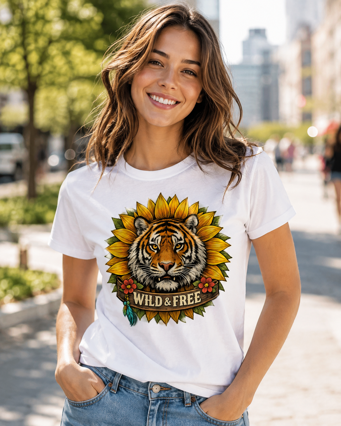 Earthsmart 'EARTH MOOD' Tee — "WILD & FREE. (Unisex).