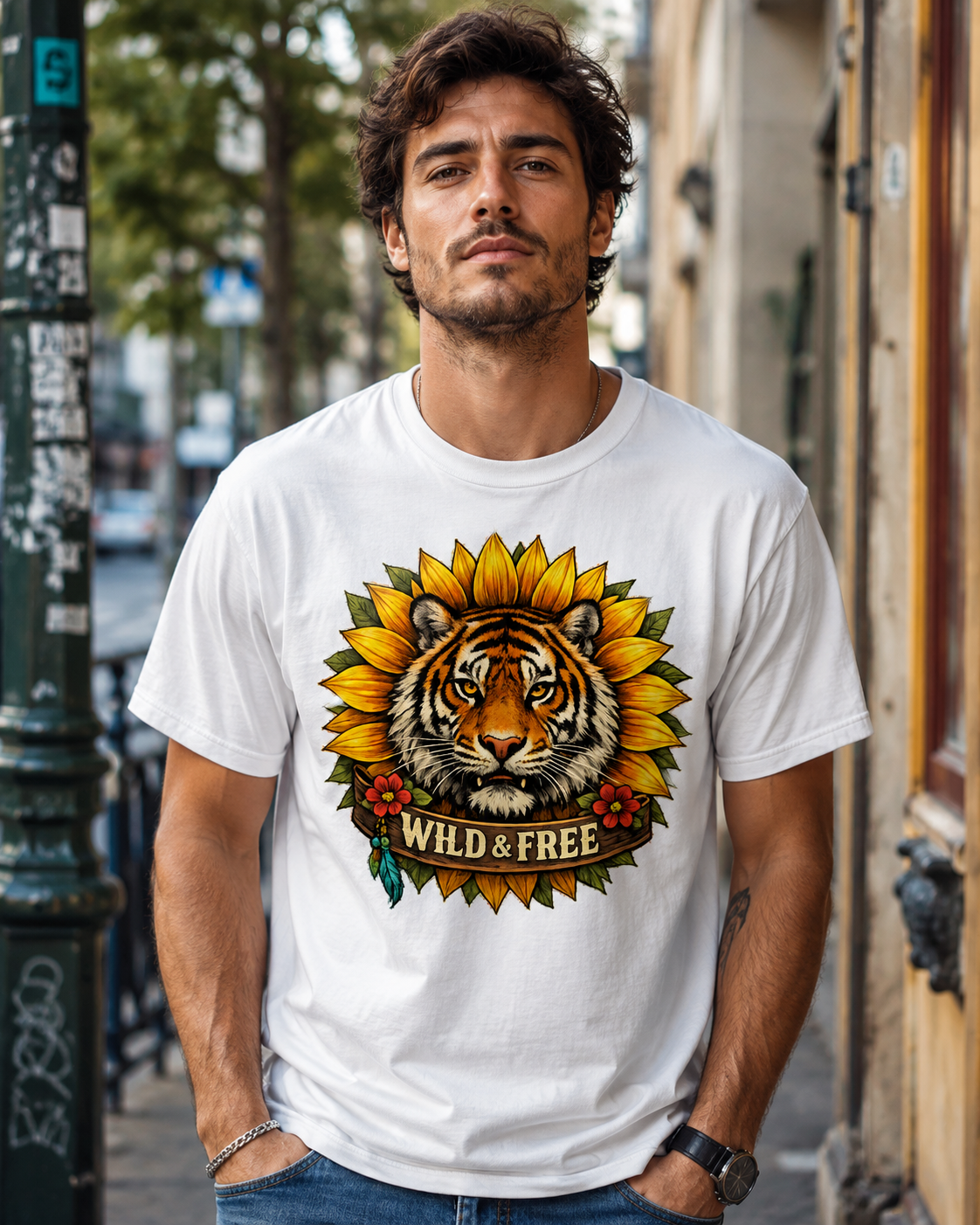 Earthsmart 'EARTH MOOD' Tee — "WILD & FREE. (Unisex).