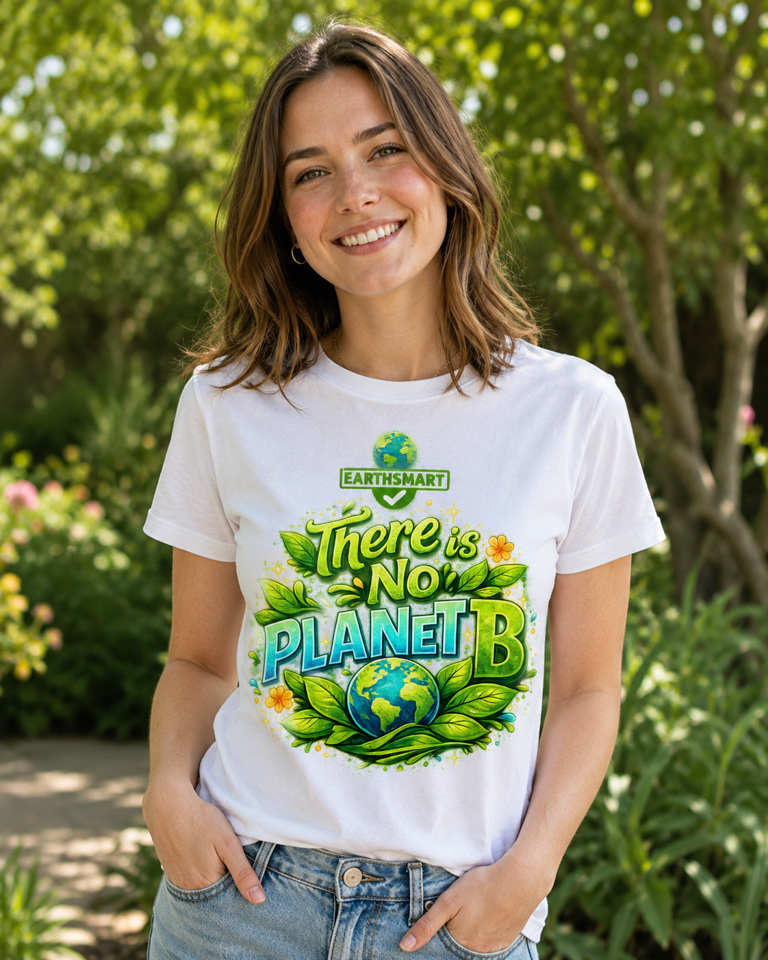 Earthsmart 'EARTH MOOD' Tee — "THERE IS NO PLANET B". (UNISEX).