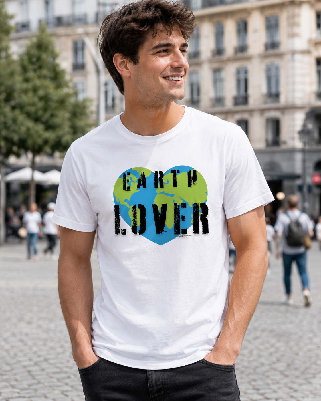Earthsmart 'EARTH MOOD' Tee — "EARTH LOVER". (UNISEX).