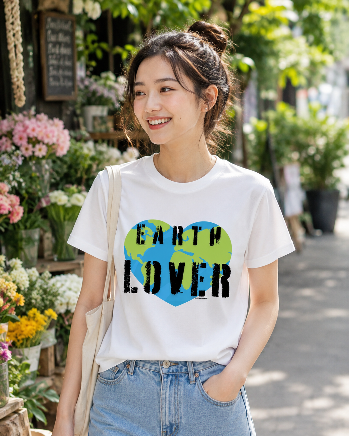 Earthsmart 'EARTH MOOD' Tee — "EARTH LOVER". (UNISEX).
