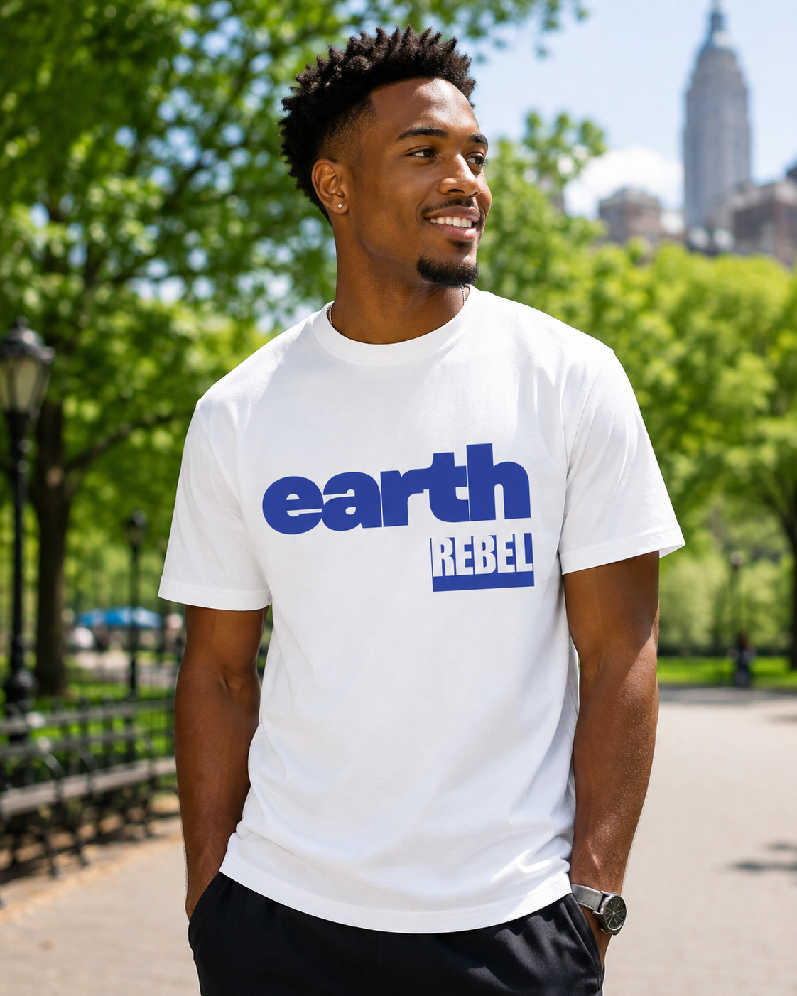 Earthsmart 'EARTH MOOD' Tee — "EARTH REBEL". (UNISEX).