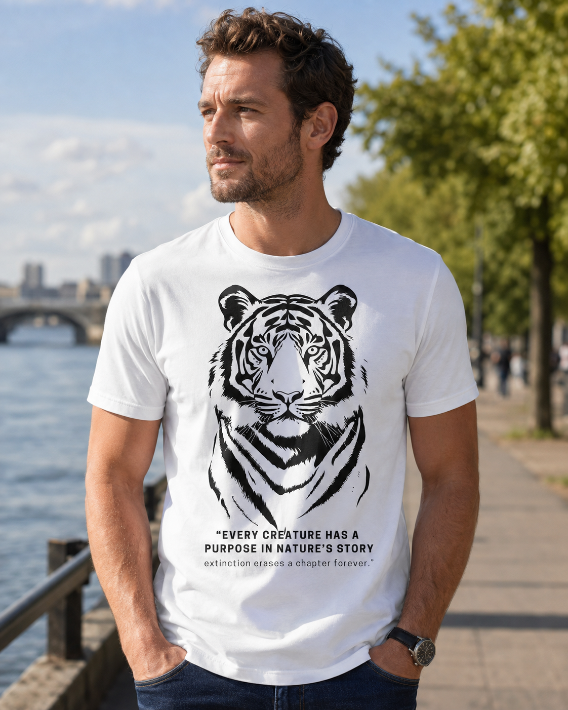 Earthsmart 'EARTH MOOD' Tee — EVERY CREATURE HAS A PLACE IN NATURE'S STORY".  (UNISEX).