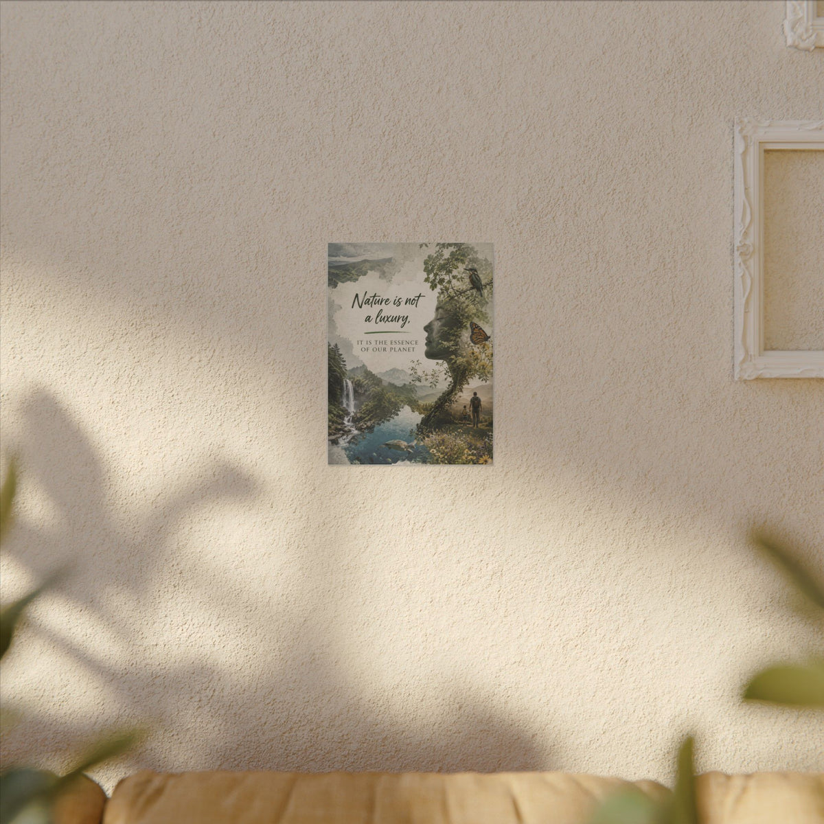 "Nature is not a luxury, it is the essence of our planet". Earthsmart Eco Canvas Wall Art (Matte Stretched Print).