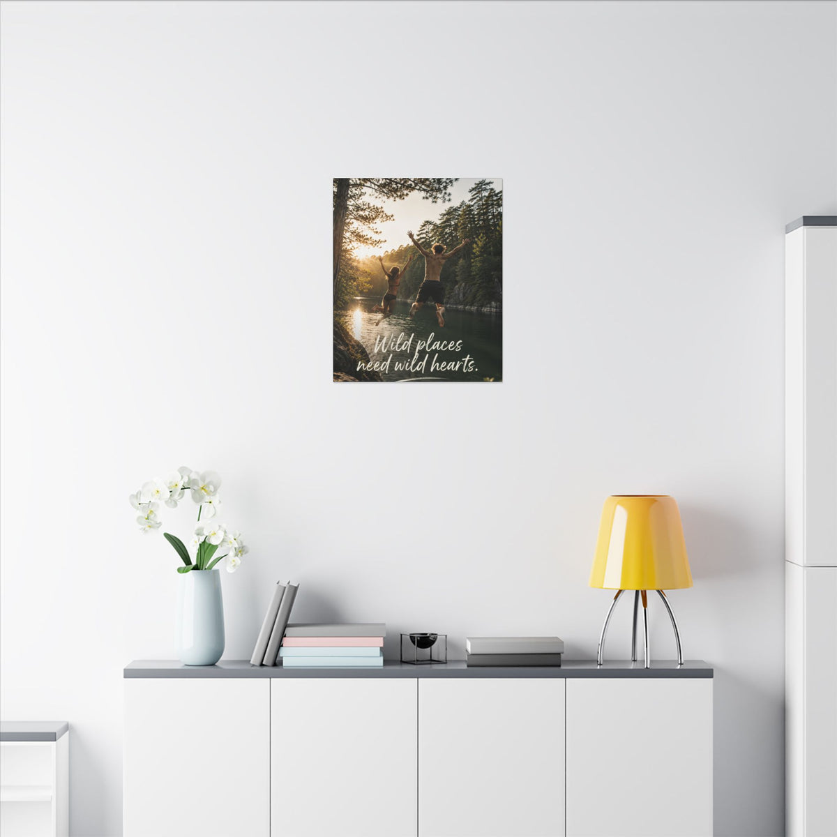 "WILD PLACES NEED WILD HEARTS" — Earthsmart Wall Art.