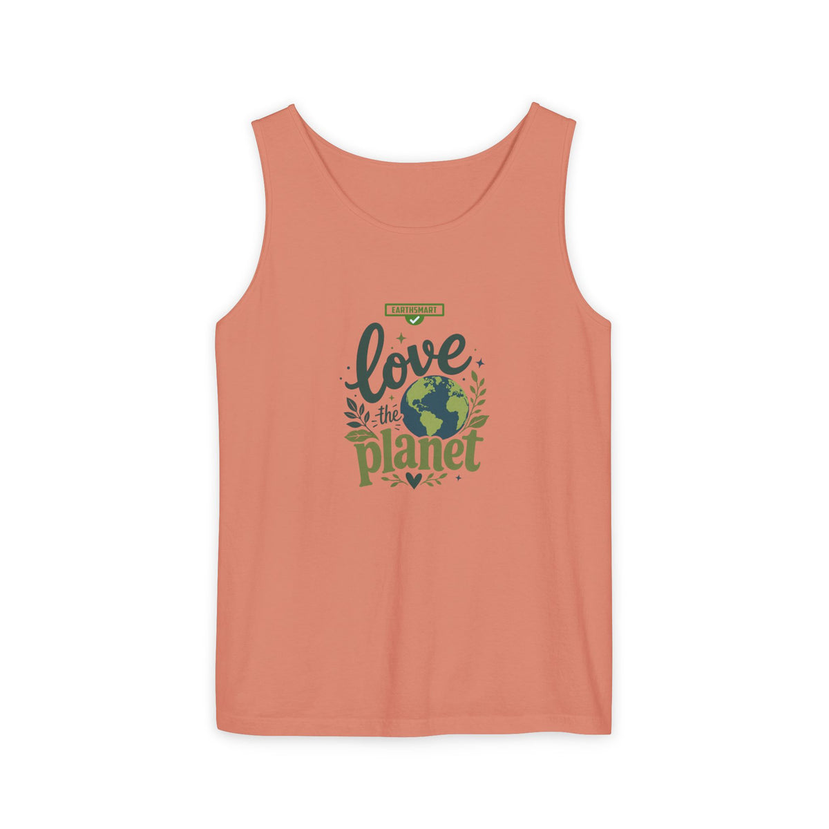 EARTHSMART Classic Tank top — Love the Planet - 100% cotton -  Eco Friendly.