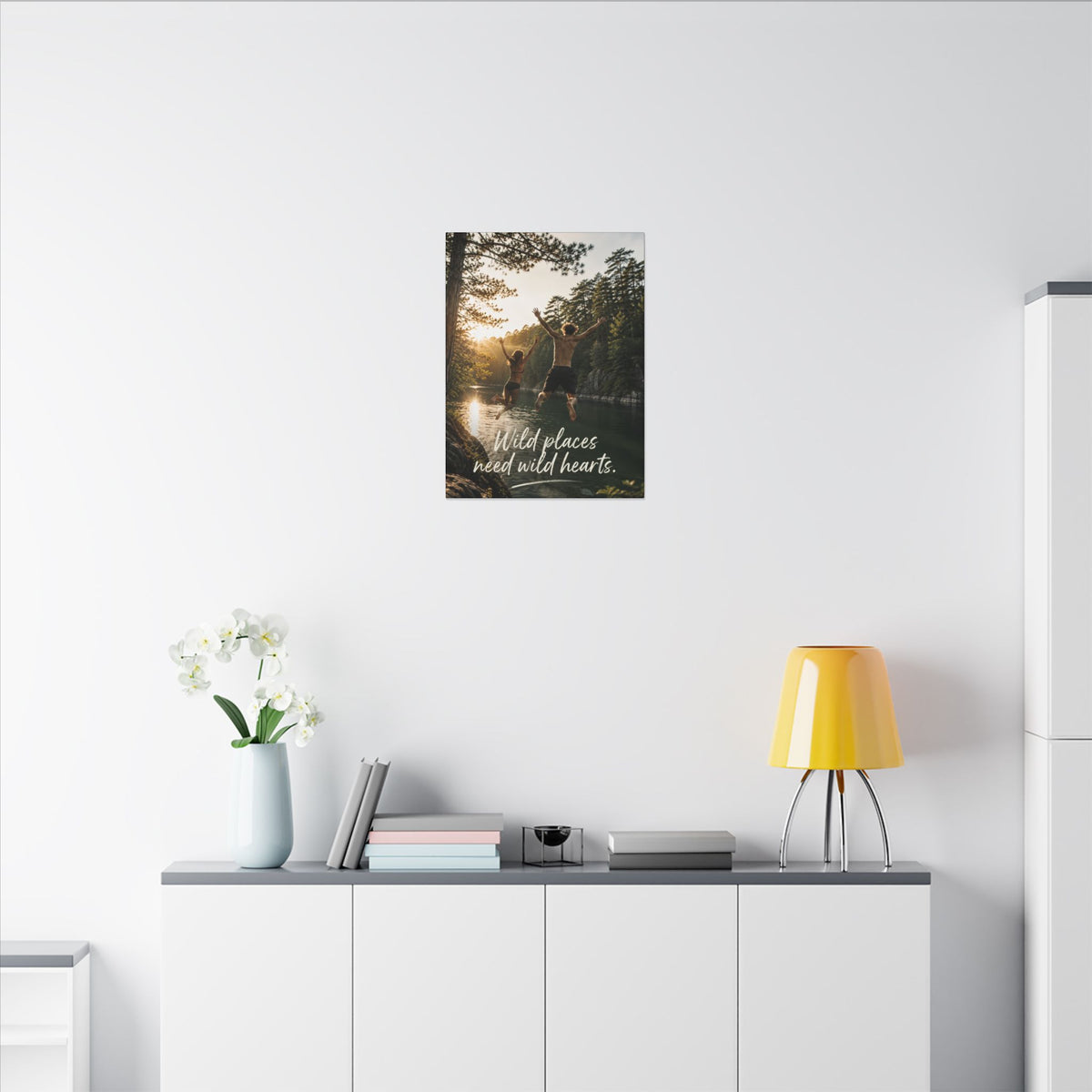 "WILD PLACES NEED WILD HEARTS" — Earthsmart Wall Art.