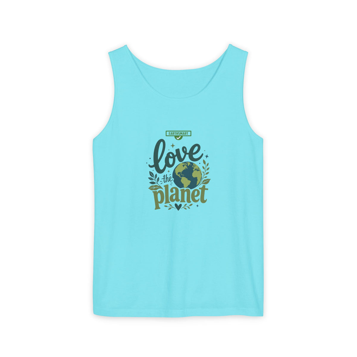 EARTHSMART Classic Tank top — Love the Planet - 100% cotton -  Eco Friendly.
