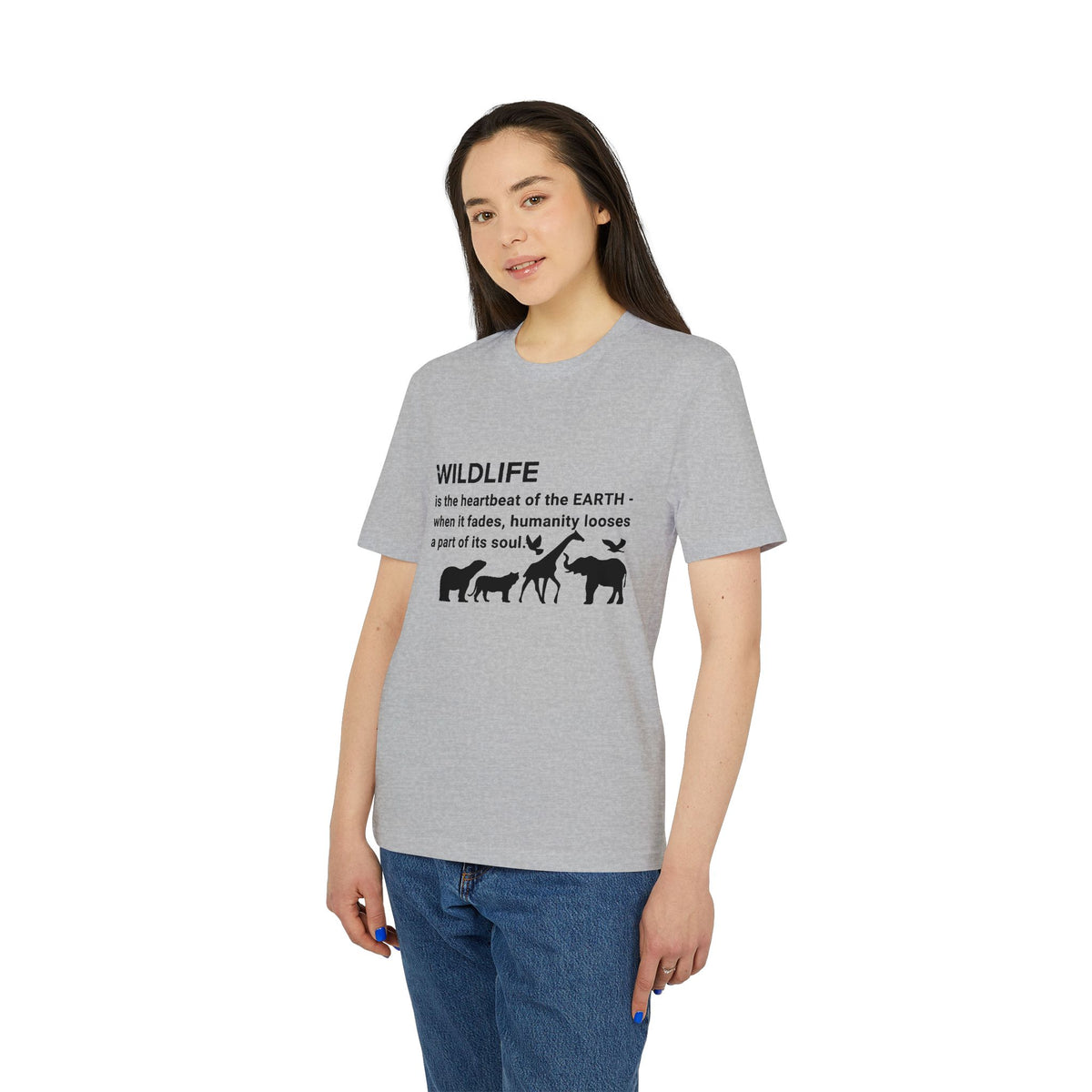Earthsmart 'EARTH MOOD' Tee — "WILDLIFE is the heartbeat of the EARTH...