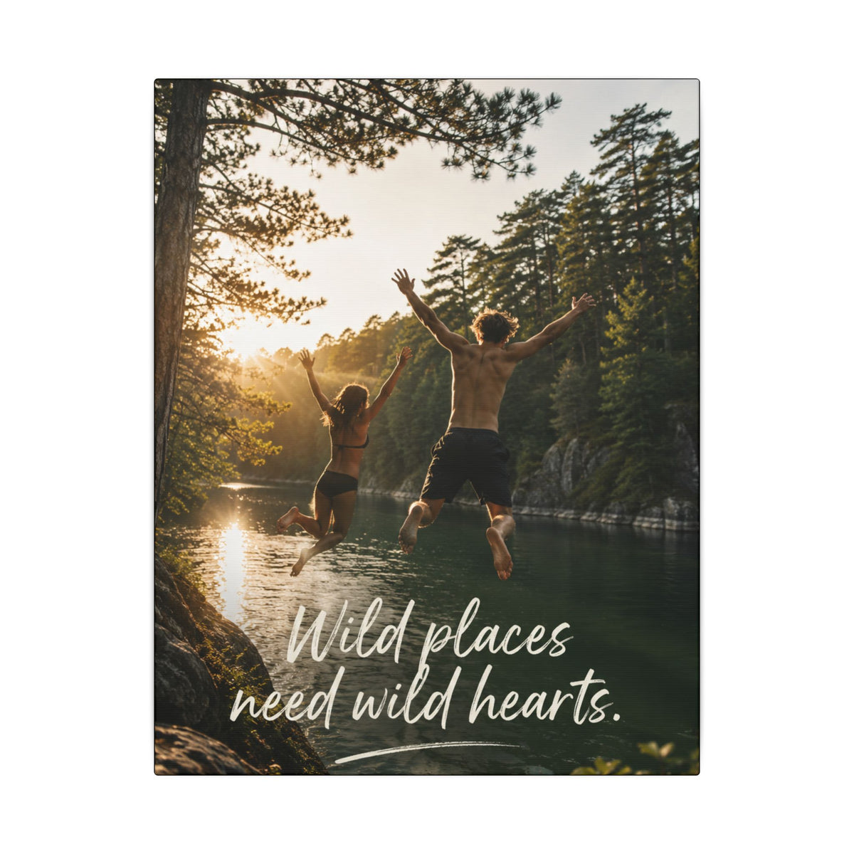 "WILD PLACES NEED WILD HEARTS" — Earthsmart Wall Art.