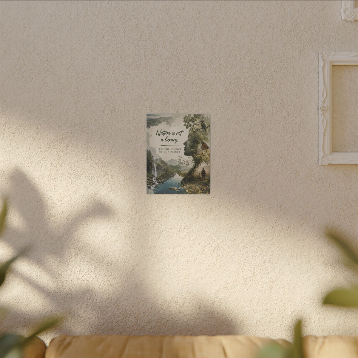 "Nature is not a luxury, it is the essence of our planet". Earthsmart Eco Canvas Wall Art (Matte Stretched Print).