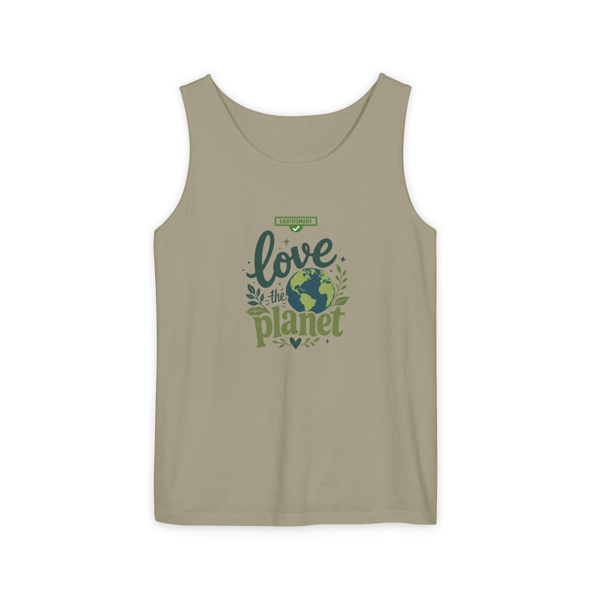 EARTHSMART Classic Tank top — Love the Planet - 100% cotton -  Eco Friendly.