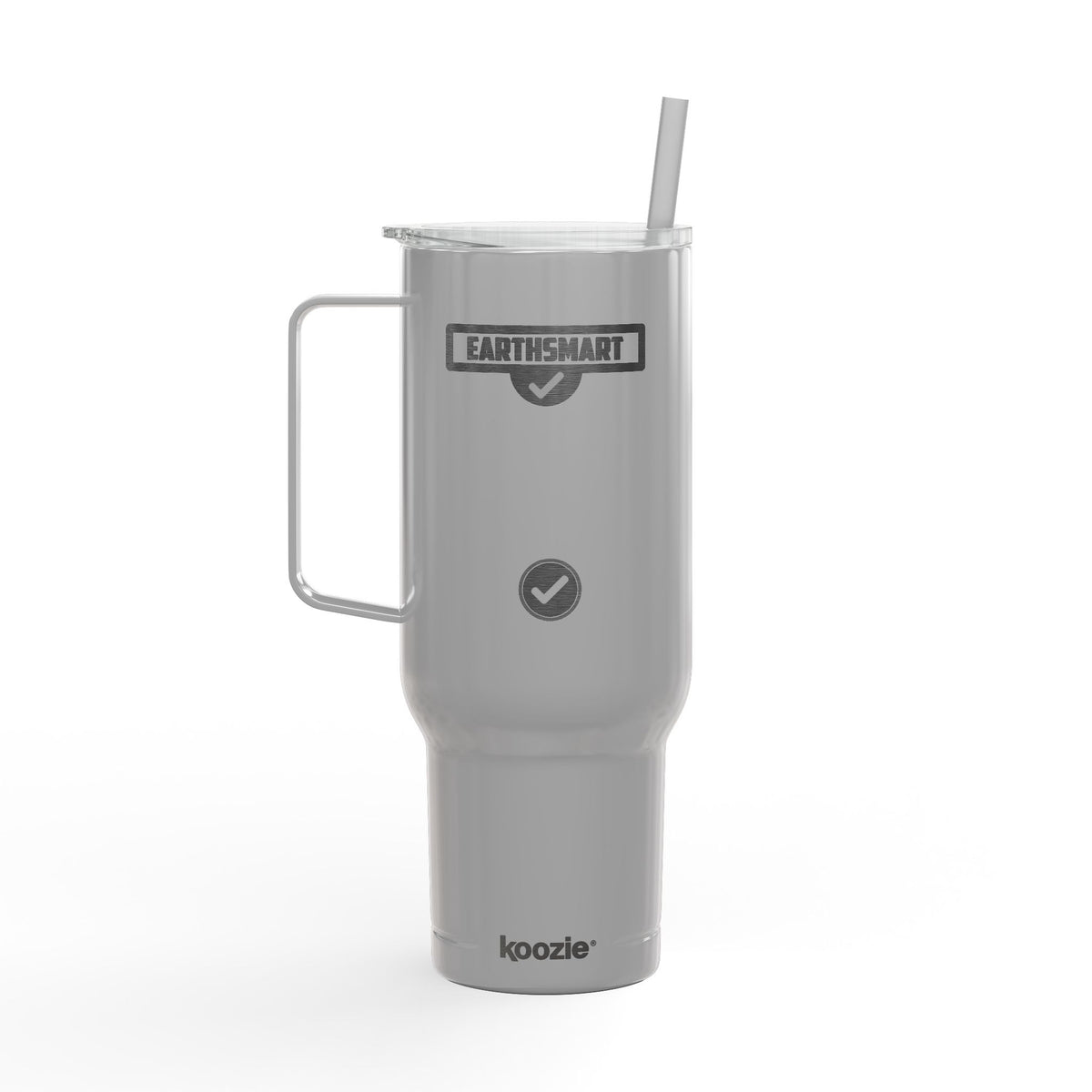 EARTHSMART Engraved Tumbler — 'ICONIC' LOGO -  RECYCLED STEEL & 100% RECYCLED PLASTIC. (1.82L).