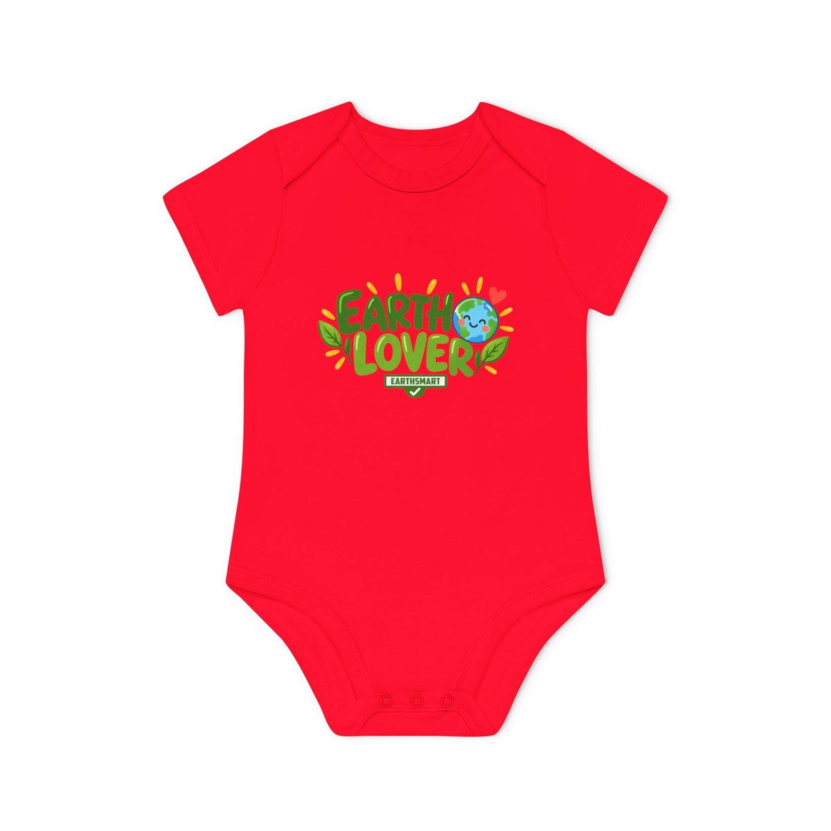 EARTHSMART BABY BODYSUIT — EARTH LOVER -  ECO-FRIENDLY ORGANIC ONESIE (UNISEX) (0 - 18 MONTHS)