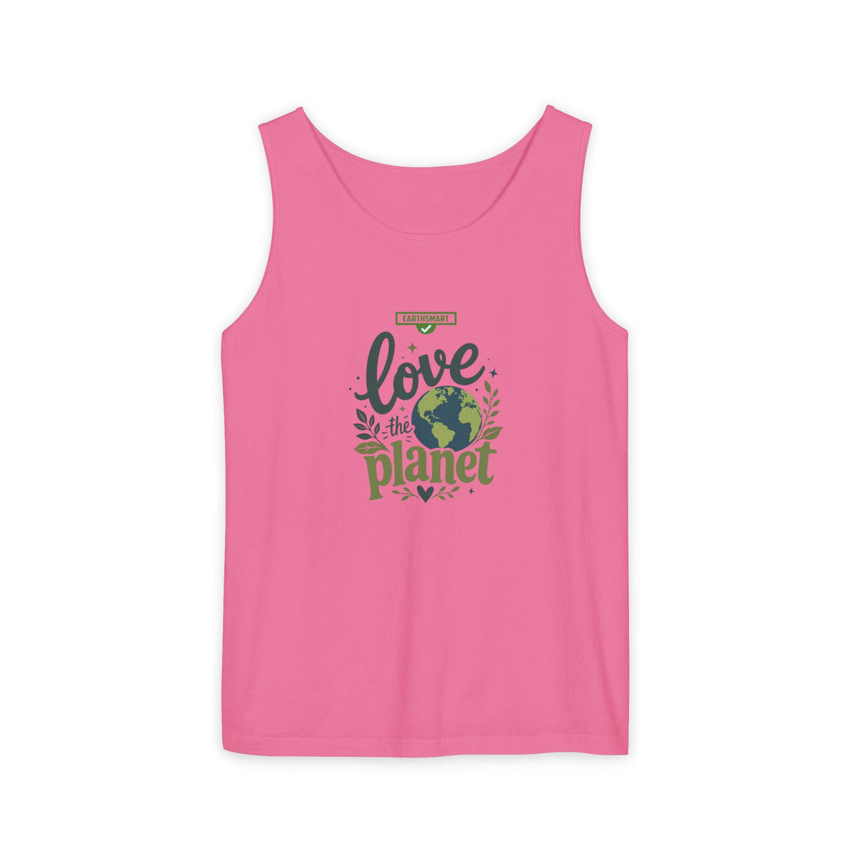 EARTHSMART Classic Tank top — Love the Planet - 100% cotton -  Eco Friendly.