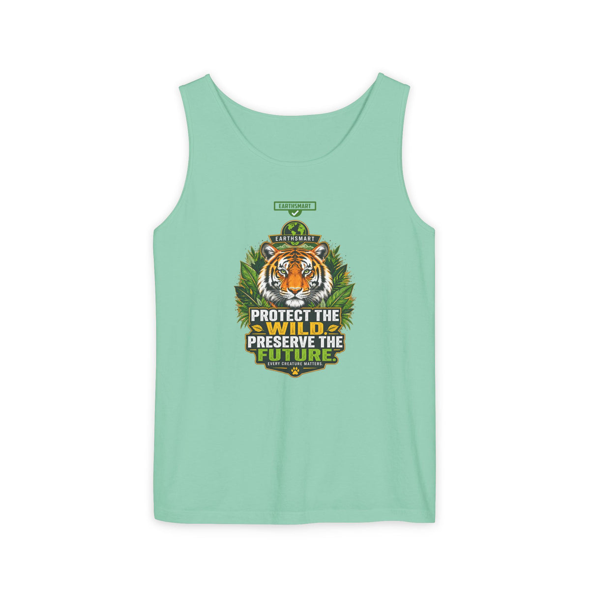 EARTHSMART Classic Tank top — PROTECT THE WILD - PRESERVE THE FUTURE - 100% cotton -  Eco Friendly.