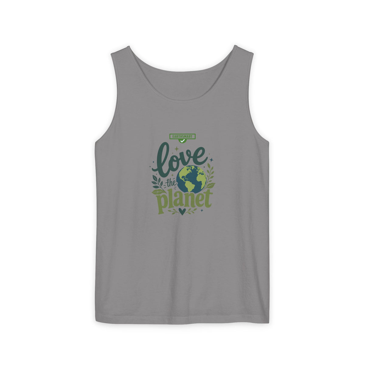 EARTHSMART Classic Tank top — Love the Planet - 100% cotton -  Eco Friendly.