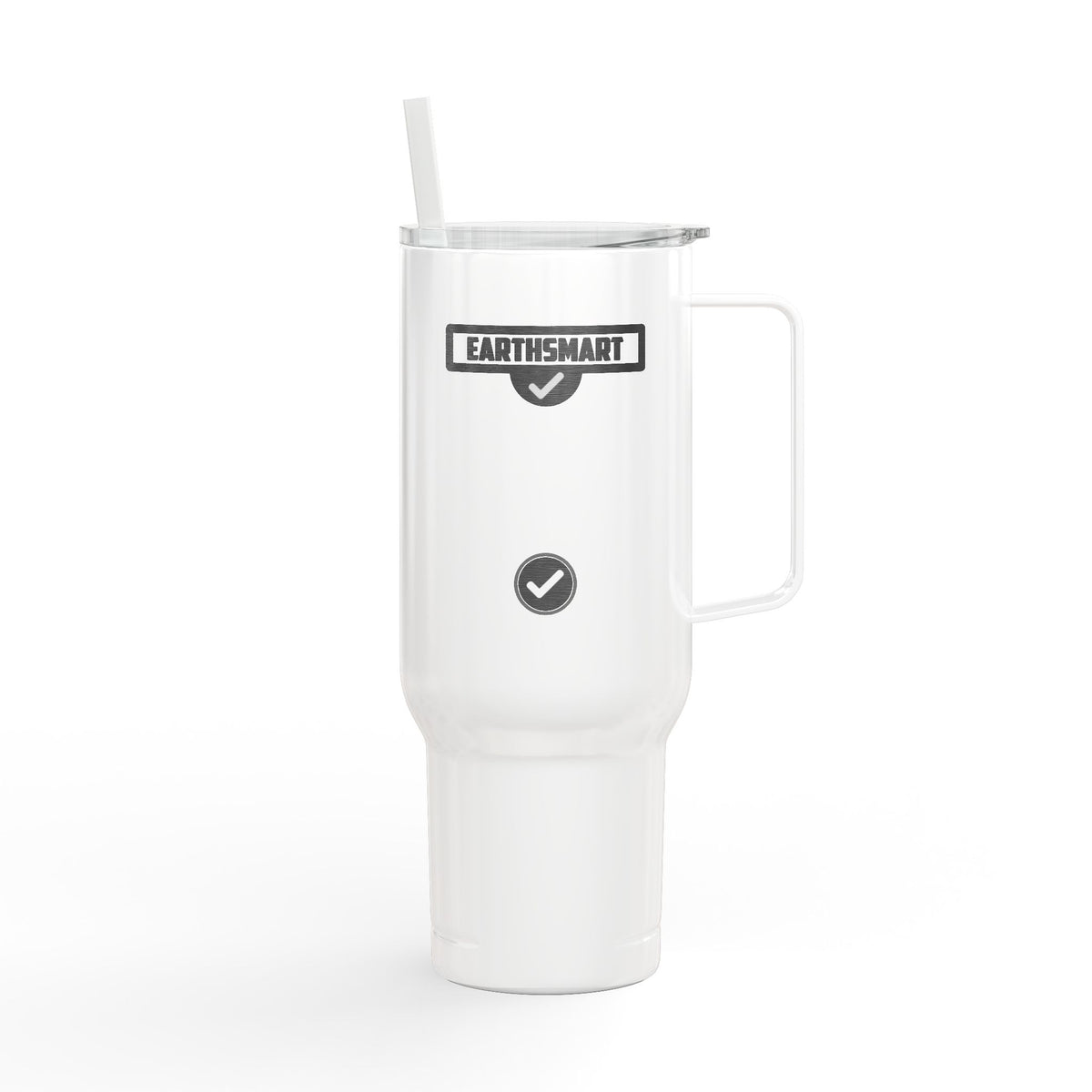 EARTHSMART Engraved Tumbler — 'ICONIC' LOGO -  RECYCLED STEEL & 100% RECYCLED PLASTIC. (1.82L).