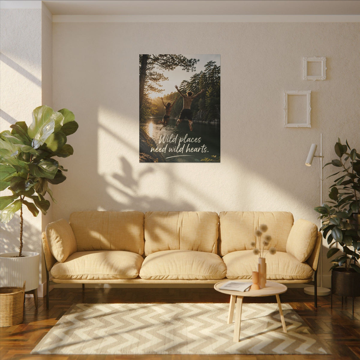 "WILD PLACES NEED WILD HEARTS" — Earthsmart Wall Art.