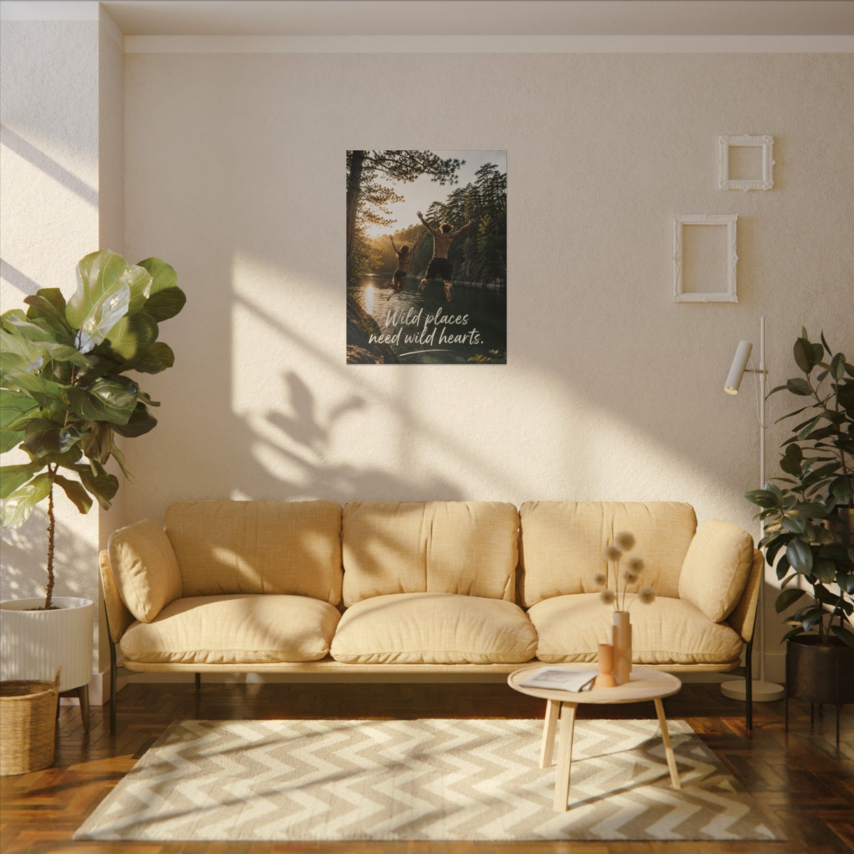 "WILD PLACES NEED WILD HEARTS" — Earthsmart Wall Art.