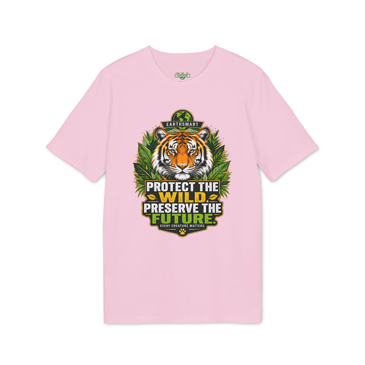 Earthsmart 'EARTH MOOD' Tee — "PROTECT THE WILD PRESERVE THE FUTURE".  (UNISEX).