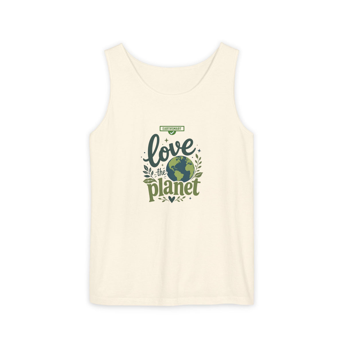 EARTHSMART Classic Tank top — Love the Planet - 100% cotton -  Eco Friendly.
